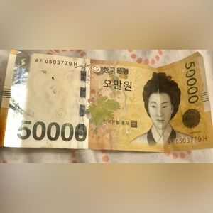 $50000 South Korean Won